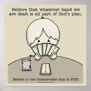 Affiche La main sur laquelle nous sommes confrontés