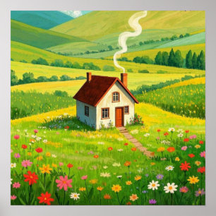 Affiche La maison c'est là où maman est Cosy cottage