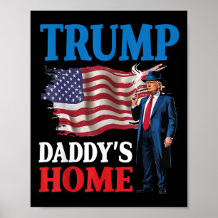 Affiche La maison de Donald Trump Daddy's Flag Patriotique