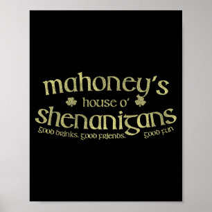 Affiche La maison de Mahoney O Shenanigans Nom irlandais d