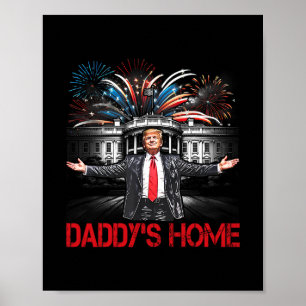 Affiche La Maison de Papa Maison Blanche 2025 Président Tr