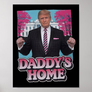Affiche La maison de papa prend l'Amérique Ck drôle rose D