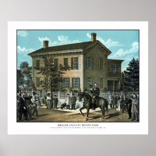 Affiche La maison de retour d'Abraham Lincoln
