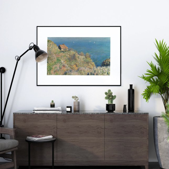 Affiche La maison du pêcheur, Varengeville, Claude Monet (Créateur téléchargé)