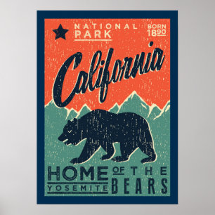 Affiche La maison du Yosemite soutient   la Californie