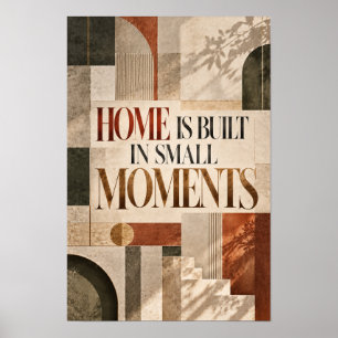 Affiche La maison est construite dans de petits moments Él
