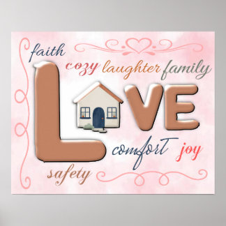 Affiche La maison est l'amour