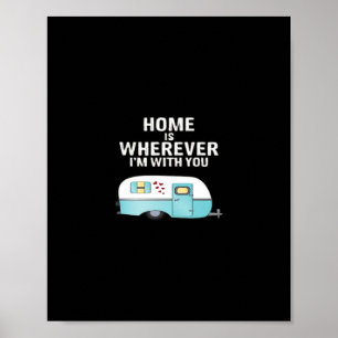 Affiche La maison est où que j'aie avec vous Style classiq