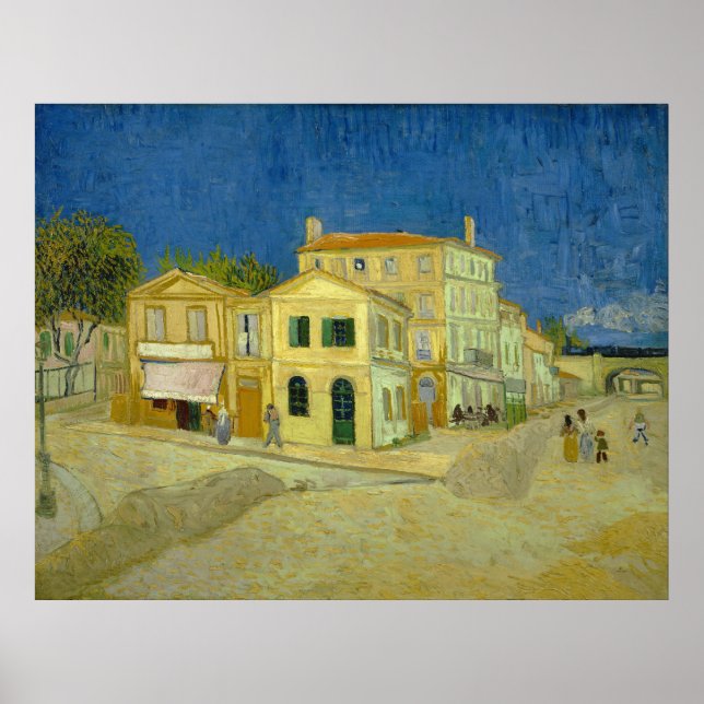 Affiche La maison jaune ("La rue") Vincent Gogh (Devant)