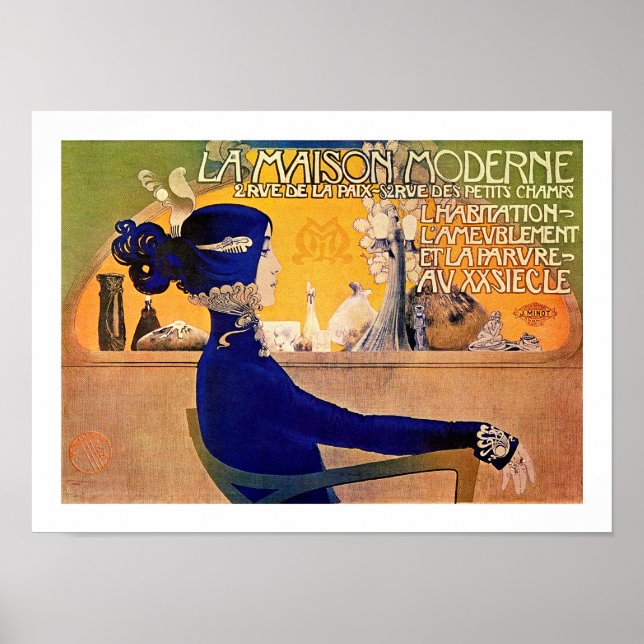 Affiche La Maison Moderne - Art nouveau Imprimer par M. Or (Devant)
