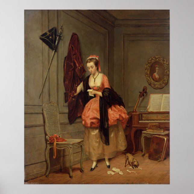 Affiche La maîtresse bien-aimée, 1846 (Devant)