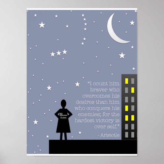 Affiche La maîtrise de soi d'Aristote (Devant)