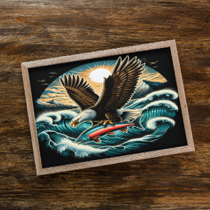 Affiche La Majesté des Aigles de Bald en vol