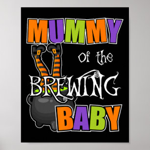 Affiche La maman du bébé brassant Costumes d'Halloween