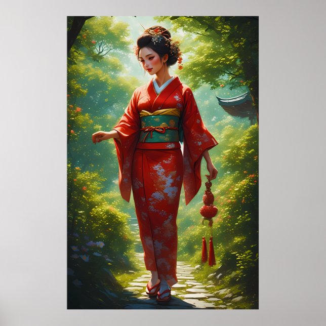 Affiche La marche du kimono (Devant)