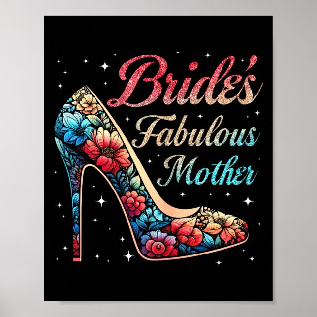 Affiche La mariée fabuleuse de maman fleurs mariage heureu (Devant)