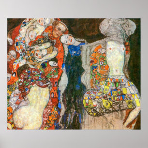 Affiche La Mariée Gustav Klimt
