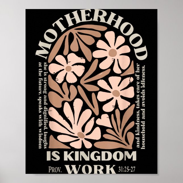 Affiche La maternité est l'œuvre du royaume joyeuse fête d (Devant)