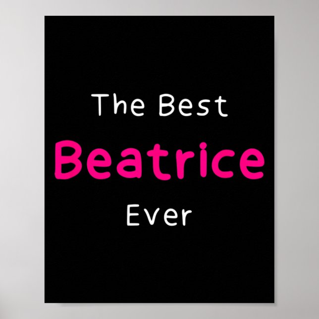 Affiche La meilleure citation de Béatrice pour les femmes  (Devant)