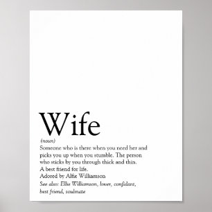 Affiche La meilleure définition de femme au monde