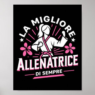 Affiche La Meilleure Entraîneuse Idée Cadeau Maîtresse Kar