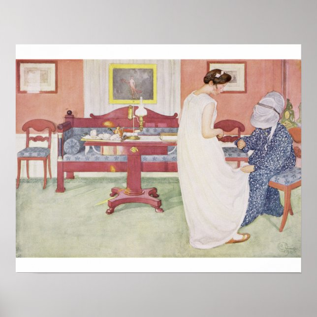 Affiche La ménagère, pub. dans 'Lasst Licht Hinin' (`Let (Devant)