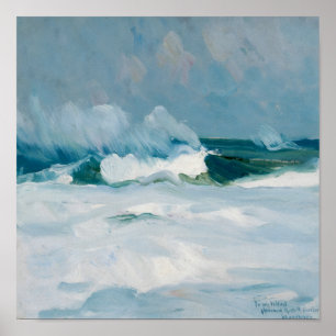 Affiche La mer Charles Herbert Woodbury - impressionnism