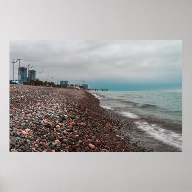 Affiche La mer de Batumi. Géorgie (Devant)