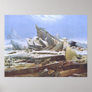 Affiche La mer des glaces (Friedrich 1824)