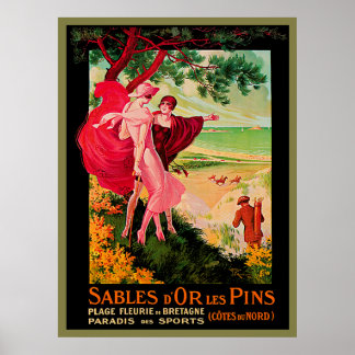 Affiche La mer vintage