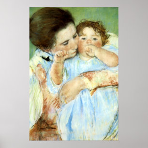 Affiche La "mère et l'enfant" de Cassatt