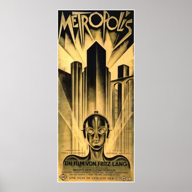 Affiche La métropole de Fritz Lang (Devant)