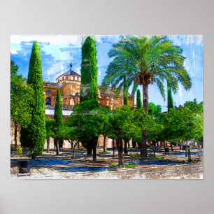 Affiche La Mezquita Catedral de Córdoba - L'Espagne Réelle