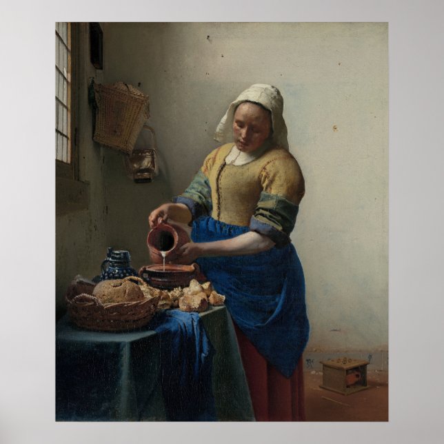 Affiche La Milkmaid — Vermeer (1658-59) (Devant)