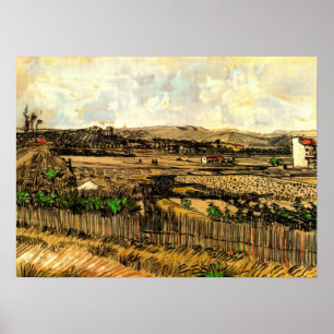 Affiche La Moisson en Provence Montmajour par Vincent van 