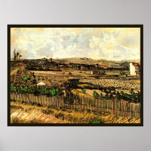Affiche La Moisson en Provence Montmajour par Vincent van 
