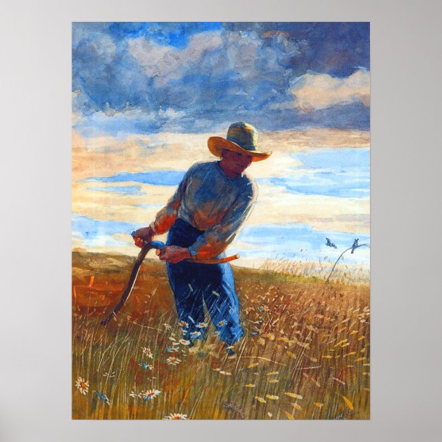 Affiche La moissonneuse Winslow Homer 1878   (Devant)