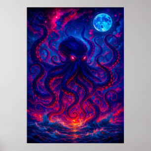 Affiche La montée de Kraken cosmique de l'Imaginaire océan