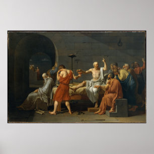Affiche La mort de Socrate, 1787