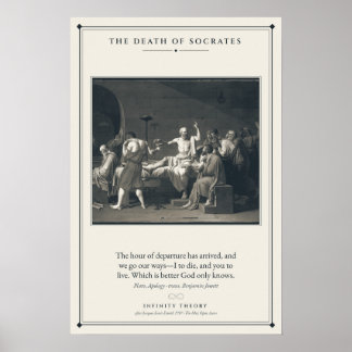 Affiche La Mort de Socrate d'après Jacques-Louis David