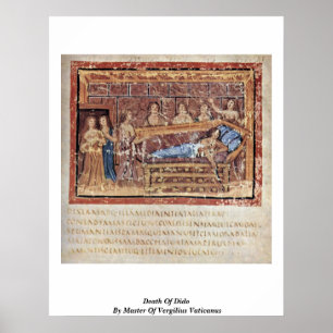 Affiche La mort du Dido par le maître de Vergilius