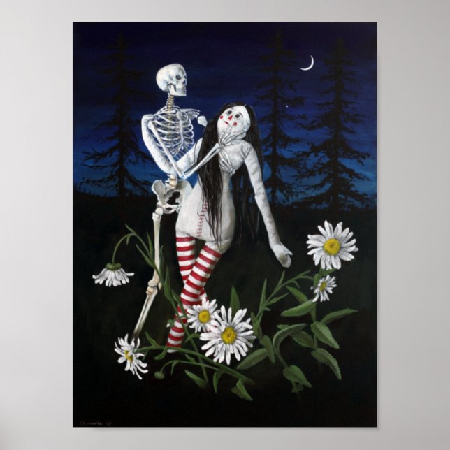 Affiche "La mort et la poupée" par Christiane Cegavske Pos (Devant)