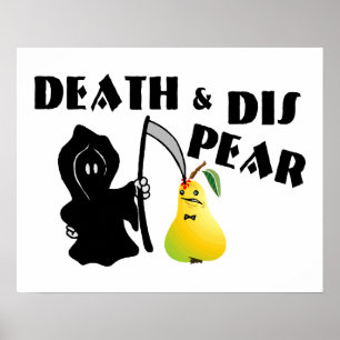 Affiche La mort et poire de DIS