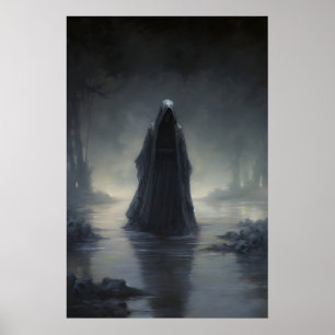 Affiche La Mort Faucheuse Académie Sombre et Antique