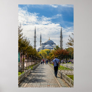 Affiche La Mosquée Bleue, Istanbul