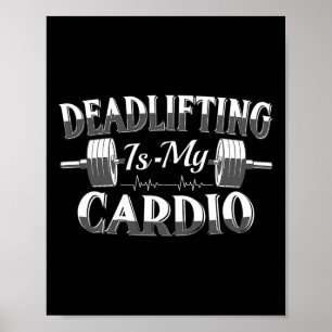 Affiche La musculation de force de deadlifting est mon car