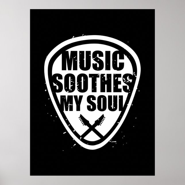 Affiche La musique apaise mon âme (Devant)