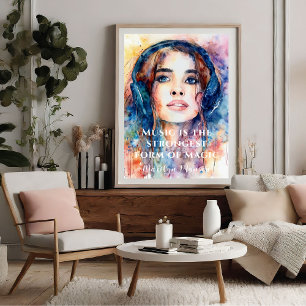 Affiche La Musique Est La Forme La Plus Forte D'Affiche De