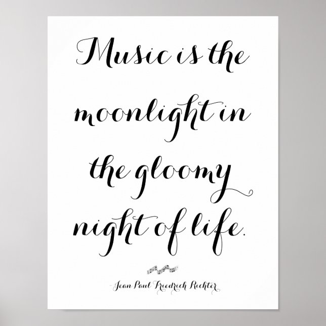 Affiche La musique est le clair de lune de la vie (Devant)