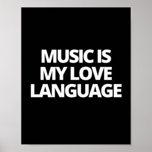Affiche La musique est ma langue d'amour